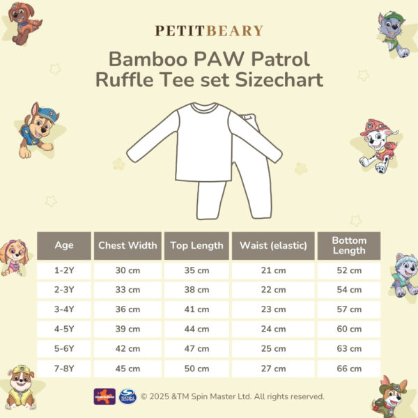 Petit Beary x Paw Patrol Toddler Long-Sleeve Bamboo Pyjamas