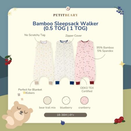 Bamboo Toddler Sleepsack Walker Multicolor - Petit Beary