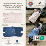 Petit Beary x Paw Patrol Bamboo On The Go Blanket 0.5TOG - Selimut Stroller Nursing Cover