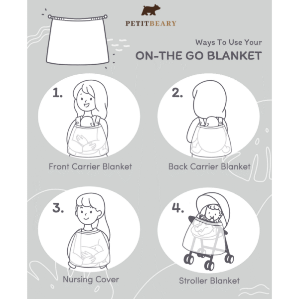 Petit Beary x Paw Patrol Bamboo On The Go Blanket 0.5TOG - Selimut Stroller Nursing Cover