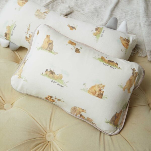 Baby & Toddler Bamboo Head Pillow CASE- Petit Beary - SARUNG BANTAL