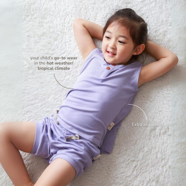 PETIT BEARY - Ribbed Bamboo Summer set - baby and kids