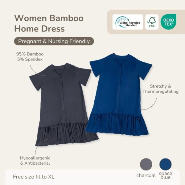 Women Bamboo Home Dress - Petit Beary - Daster Wanita