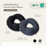 Adult Bamboo Neck Travel Pillow - Petit Beary