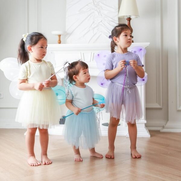 PETIT BEARY - Ribbed Bamboo Girl Tulle Set
