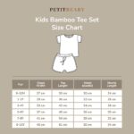 PETIT BEARY - Ribbed bamboo kids basic tee set