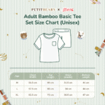 Petit Beary x Kero Adult Bamboo Basic Tee Set - Setelan Baju Dewasa Unisex