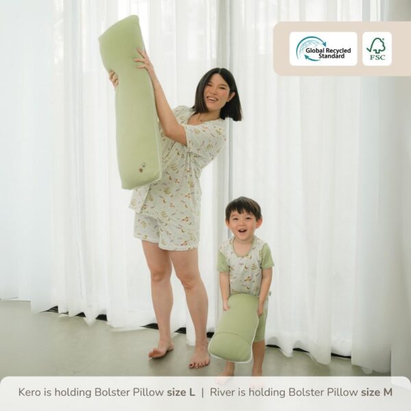 Petit Beary x Kero Bamboo Bolster Pillow and Case - Guling dan Sarung Anak Bayi Dewasa