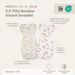 Petit Beary x Kero Bamboo Instant Swaddle - bedong instant bayi newborn