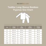 Petit Beary - Toddler Long-Sleeve Bamboo Pyjamas - Piyama Set Anak