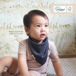 Bamboo Waterproof Bandana Bib Petit Beary - celemek bayi waterproof