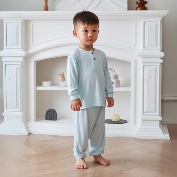 PETIT BEARY - Ribbed bamboo toddler pyjamas
