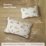 Baby & Toddler Bamboo Head Pillow - Petit Beary - Bantal Kepala Bayi