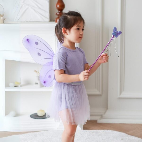 PETIT BEARY - Ribbed Bamboo Girl Tulle Set