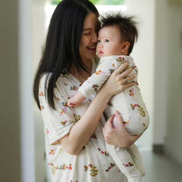 Petit Beary x Kero Bamboo Zipper Sleepsuit - Jumpsuit Baju Tidur Anak Bayi