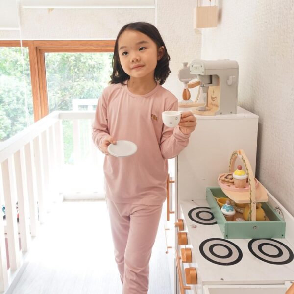 Petit Beary - Toddler Long-Sleeve Bamboo Pyjamas - Piyama Set Anak