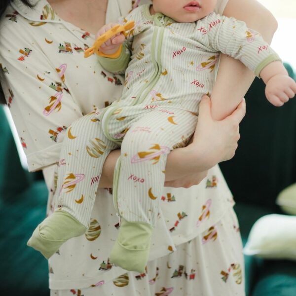 Petit Beary x Kero Bamboo Zipper Sleepsuit - Jumpsuit Baju Tidur Anak Bayi