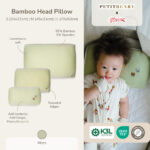 Petit Beary x Kero Bamboo Head Pillow and Case - Bantal dan Sarung Anak Bayi Dewasa