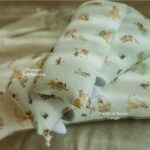 PETIT BEARY - Bamboo Bolster  Pillow CASE - Sarung Guling  Bantal Anak Bayi  Dewasa