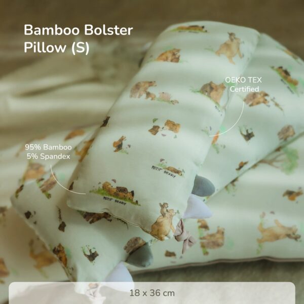 PETIT BEARY - Bamboo Bolster  Pillow  Small S  -    Guling Bantal Anak  Bayi