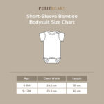 PETIT BEARY -  Short-Sleeve Bamboo Bodysuit - Jumper Onesie Bayi