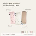 PETIT BEARY - Bamboo Bolster Pillow Case Baby & Kids Multicolor - Sarung Guling
