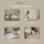 PETIT BEARY - Bamboo Bolster Pillow Case Kids & Adult