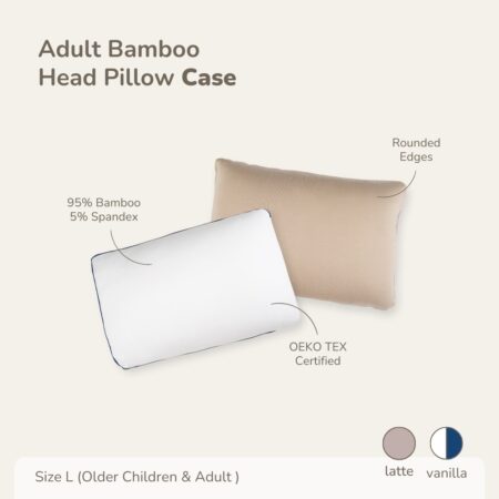 PETIT BEARY - Bamboo Head Pillow Case Kids & Adult