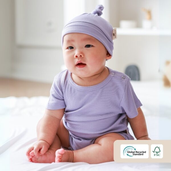 PETIT BEARY -  Short-Sleeve Bamboo Bodysuit - Jumper Onesie Bayi