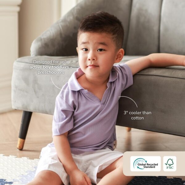 Petit Beary Bamboo Boy Polo Top