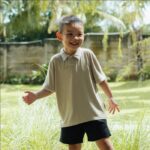 Petit Beary Bamboo Boy Polo Top