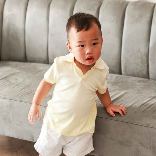Petit Beary Bamboo Boy Polo Top