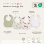 Petit Beary x Kero Bamboo Snappy Bib - Celemek Bayi