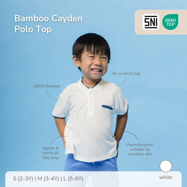 PETIT BEARY - Cayden Pure Bamboo Polo Top