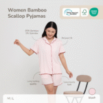PETIT BEARY - Women’s Bamboo Scallop Pyjamas
