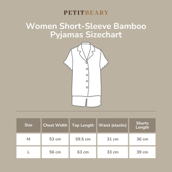 PETIT BEARY - Women’s Bamboo Scallop Pyjamas