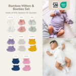 Petit Beary Bamboo Mittens and Booties Set - sarung tangan kaki