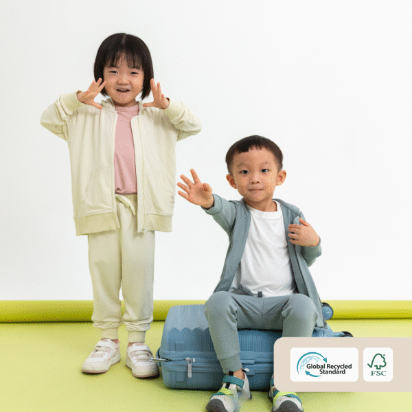 Petit Beary Jaket Anak Bamboo Premium Set Celana Jogger – Kids Zipper Hoodie & Jogger Pants Set