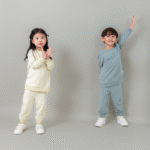 Petit Beary Sweater Anak Bamboo Premium Set Celana Jogger – Kids Unisex Sweatshirt & Jogger Pants Set