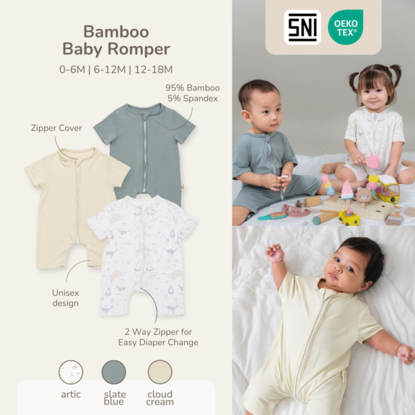 PETIT BEARY -  Bamboo Baby Romper