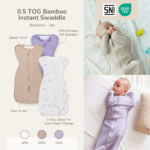 Petit Beary Bamboo Bedong Instant Bayi Newborn - Instant Swaddle 0.5 TOG