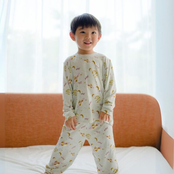 Petit Beary x Kero Toddler Bamboo Long - Sleeve Pyjamas - Setelan Piyama Anak (1-8Y)