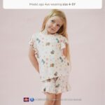 Petit Beary x Paw Patrol Collection - Girl Bamboo Ruffle Tee Set (1-8Y)