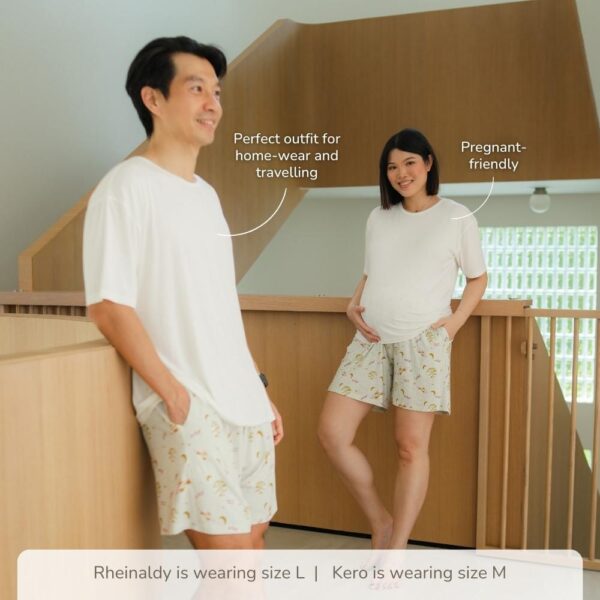 Petit Beary x Kero Adult Bamboo Basic Tee Set - Setelan Baju Dewasa Unisex