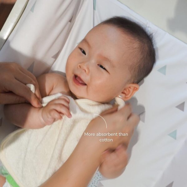 Petit Beary Bamboo Baby Washcloth/Waslap Bayi Sapu Tangan Handkerchief Isi 3 Pcs