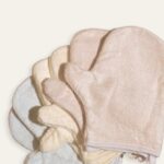 Petit Beary 100% Bamboo Baby Wash Mitt / Waslap Bayi / Handtowel Isi 2pcs