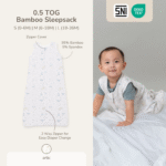 Petit Beary Bamboo 0.5TOG Sleepsack Motif Selimut Bayi dan Anak (0-36M) – Safe Baby & Toddler Sleeping Bag