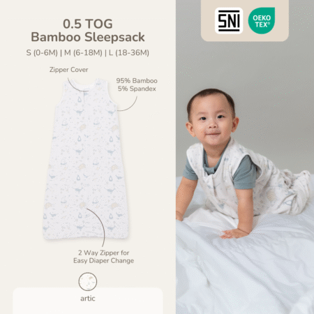 Petit Beary Bamboo 0.5TOG Sleepsack Motif Selimut Bayi dan Anak (0-36M) – Safe Baby & Toddler Sleeping Bag