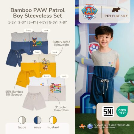 Petit Beary x Paw Patrol Collection - Boy Sleeveless Set 1-8Y