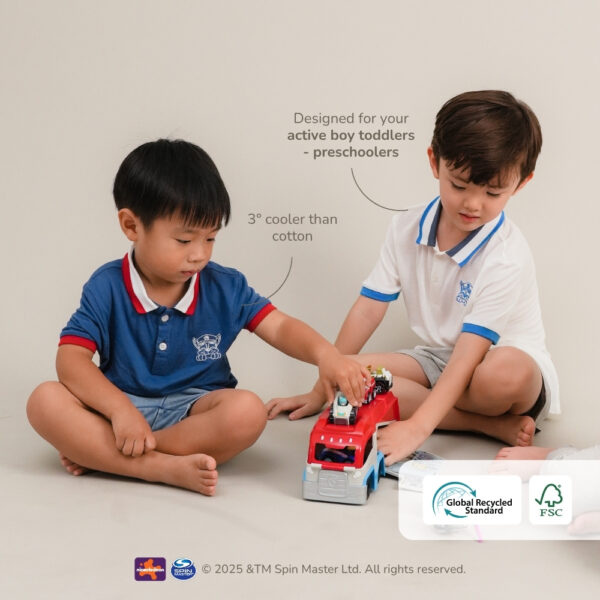 Petit Beary x Paw Patrol Collection - Boy Bamboo Polo Top (1-8Y)